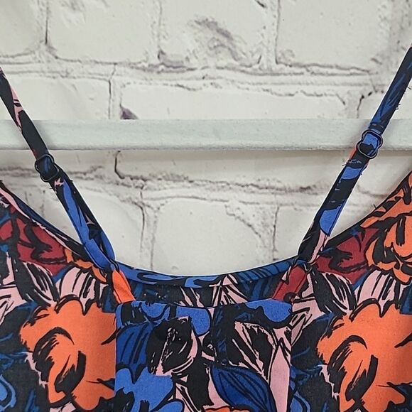 J. Crew Women’s Bold Floral Print Racerback Cami Strappy Sleeveless Blouse Top - Picture 9 of 9